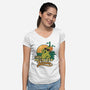1000 Needless Worries-womens v-neck tee-Sergester