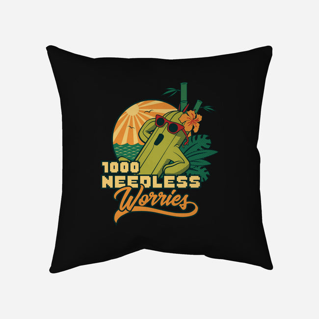 1000 Needless Worries-none removable cover w insert throw pillow-Sergester