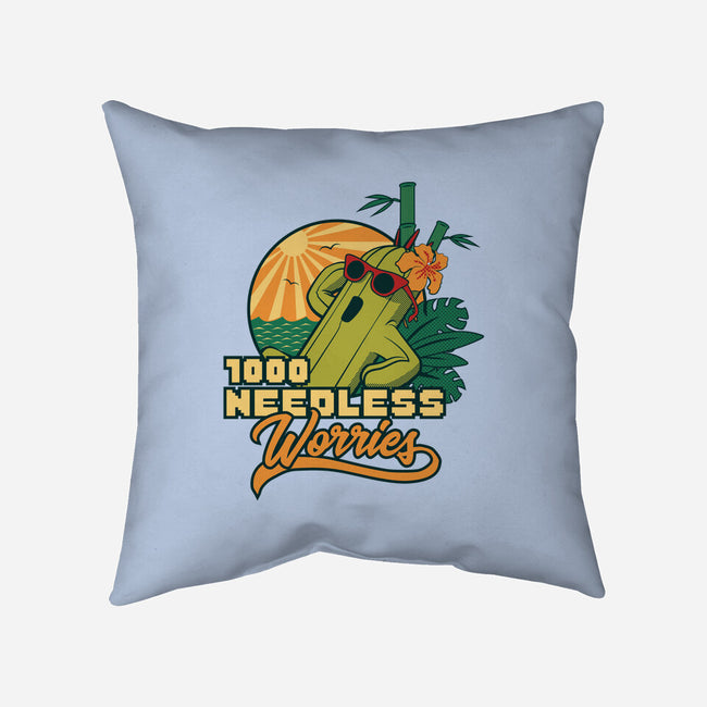 1000 Needless Worries-none removable cover w insert throw pillow-Sergester