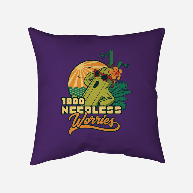 1000 Needless Worries-none removable cover w insert throw pillow-Sergester