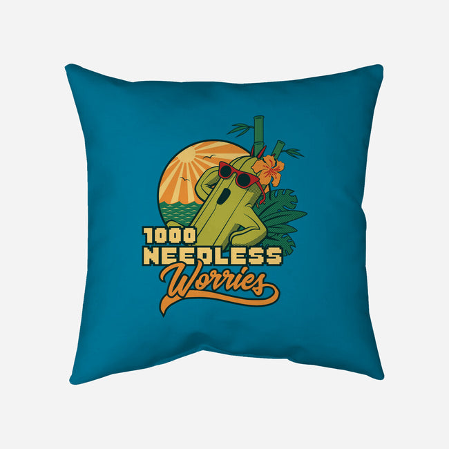 1000 Needless Worries-none removable cover w insert throw pillow-Sergester