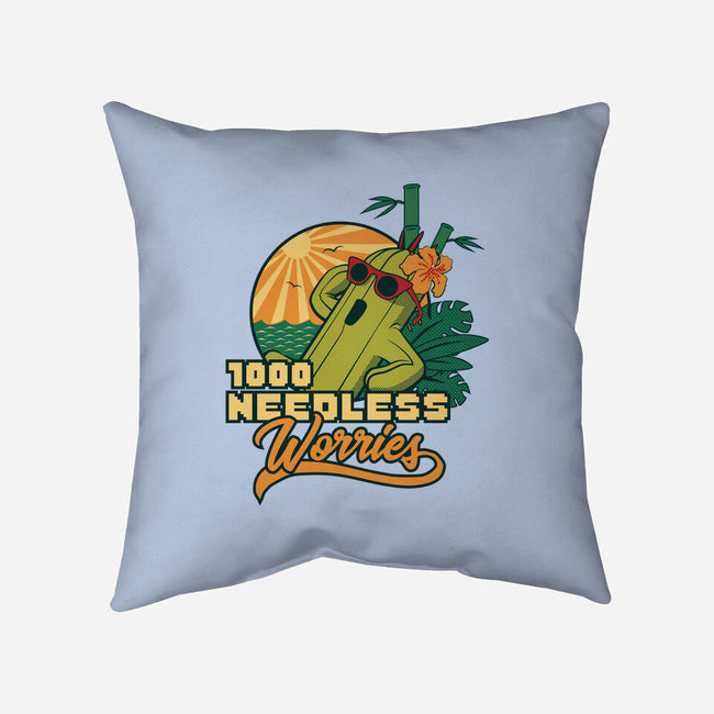 1000 Needless Worries-none removable cover throw pillow-Sergester