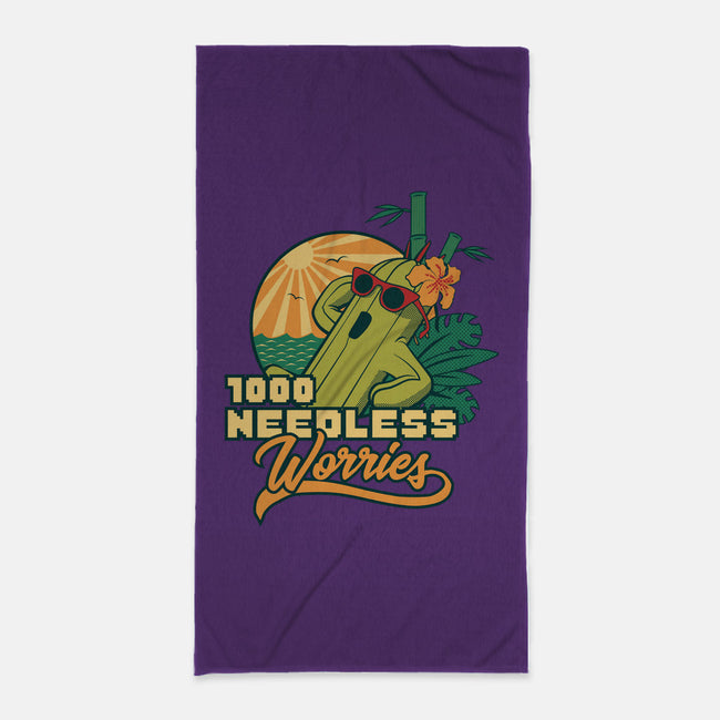 1000 Needless Worries-none beach towel-Sergester