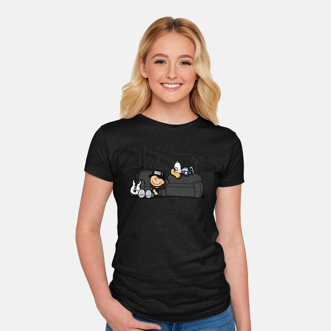 Peanuts World-womens fitted tee-Boggs Nicolas