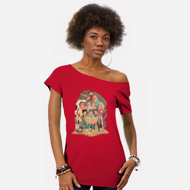 It's Our Time-womens off shoulder tee-saqman