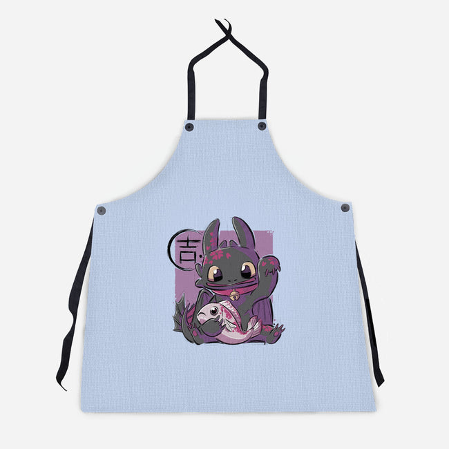 Maneki Toothless-unisex kitchen apron-xMorfina