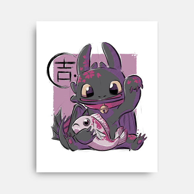 Maneki Toothless-none stretched canvas-xMorfina