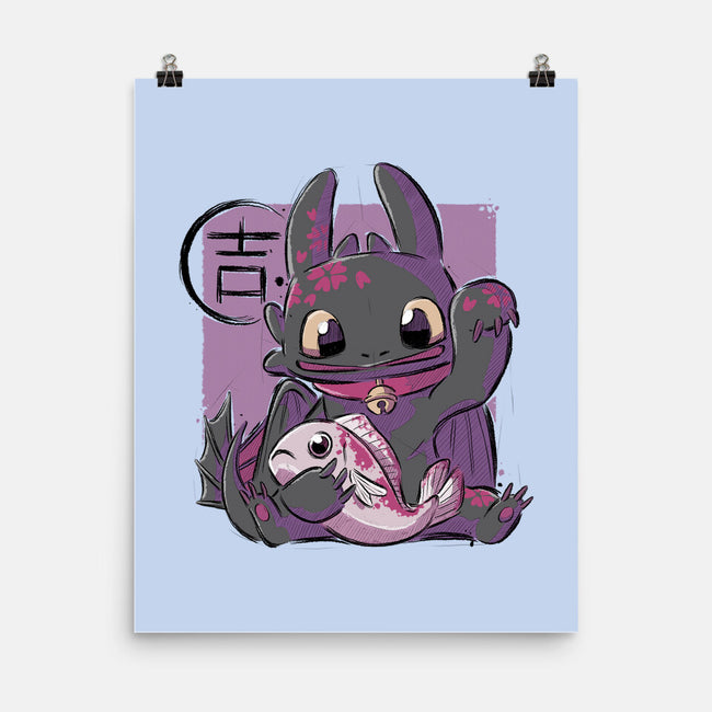 Maneki Toothless-none matte poster-xMorfina