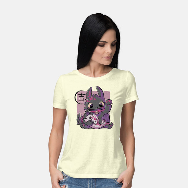 Maneki Toothless-womens basic tee-xMorfina