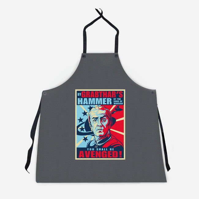 By Grabthar's Hammer-unisex kitchen apron-daobiwan