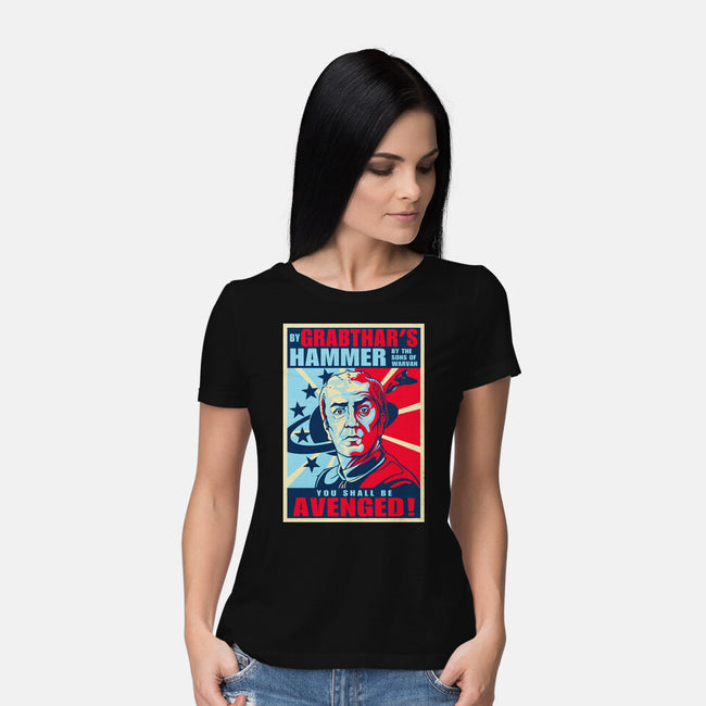 By Grabthar's Hammer-womens basic tee-daobiwan