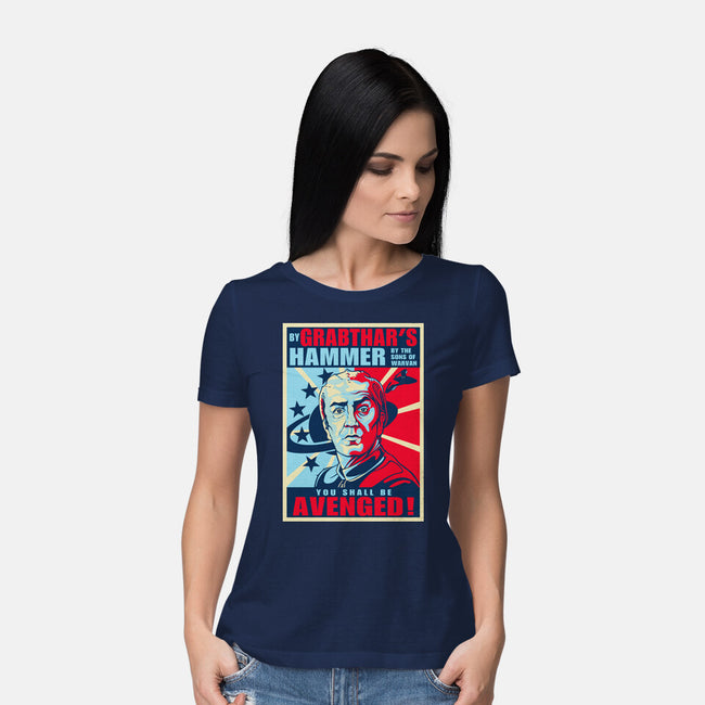 By Grabthar's Hammer-womens basic tee-daobiwan