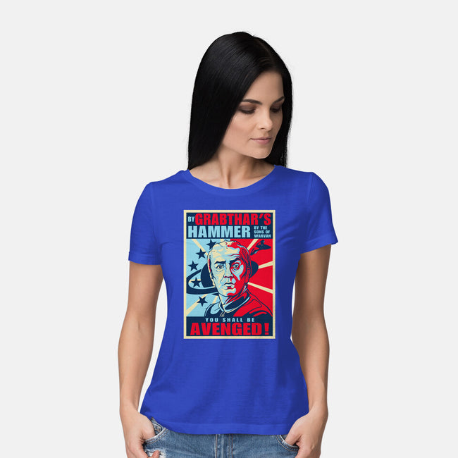 By Grabthar's Hammer-womens basic tee-daobiwan