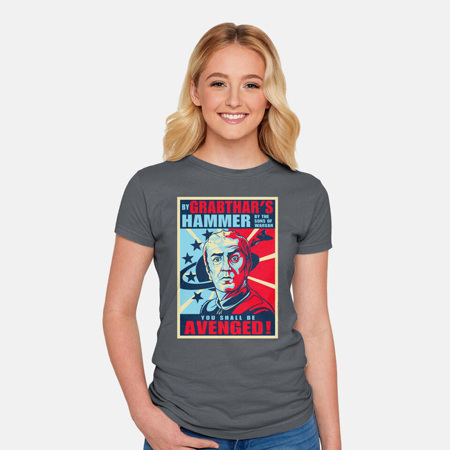 By Grabthar's Hammer-womens fitted tee-daobiwan