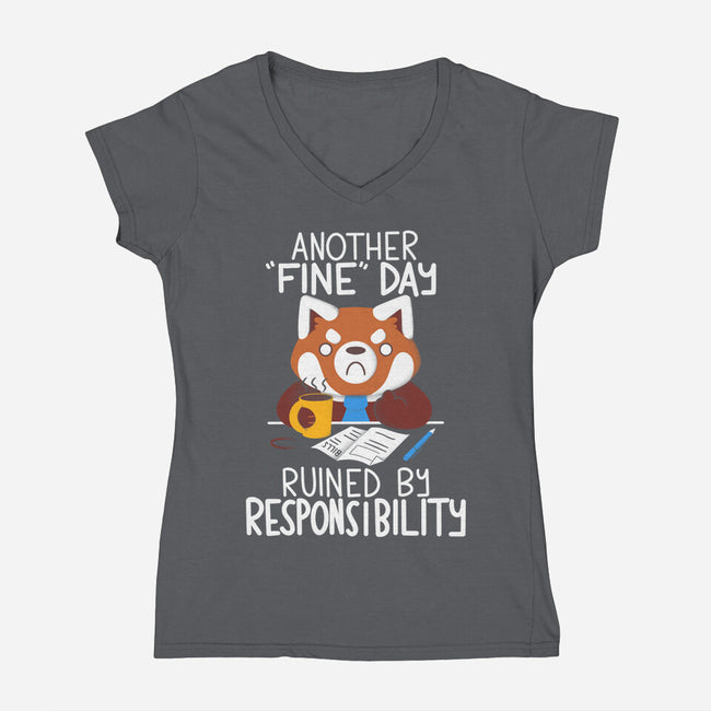 Day Ruined-womens v-neck tee-TaylorRoss1