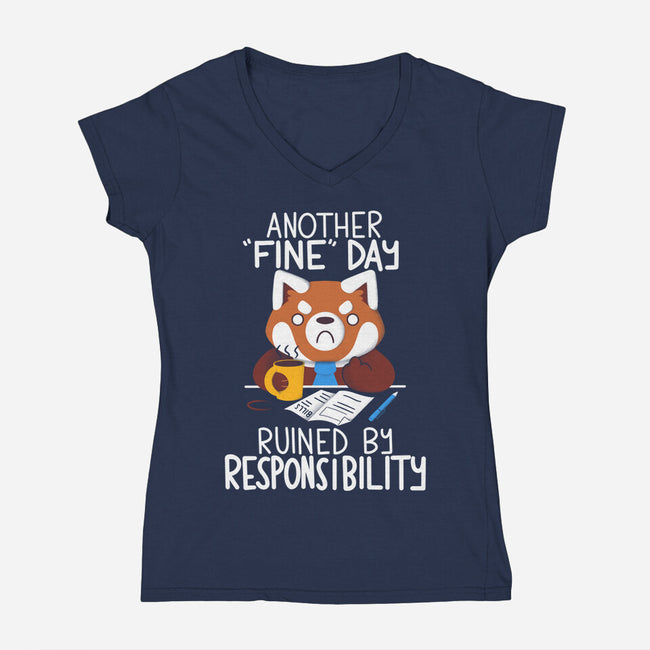Day Ruined-womens v-neck tee-TaylorRoss1