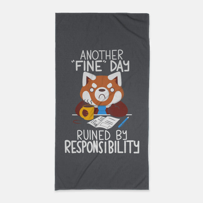 Day Ruined-none beach towel-TaylorRoss1