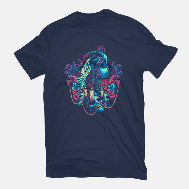 Colorful Bride-womens fitted tee-glitchygorilla