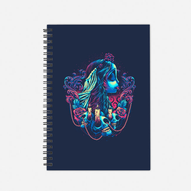 Colorful Bride-none dot grid notebook-glitchygorilla