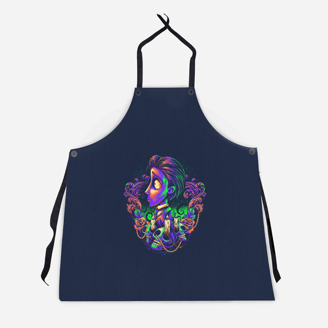 Colorful Groom-unisex kitchen apron-glitchygorilla