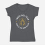 I Must Not Fear-womens v-neck tee-demonigote