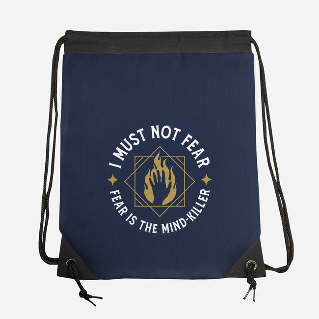 I Must Not Fear-none drawstring bag-demonigote
