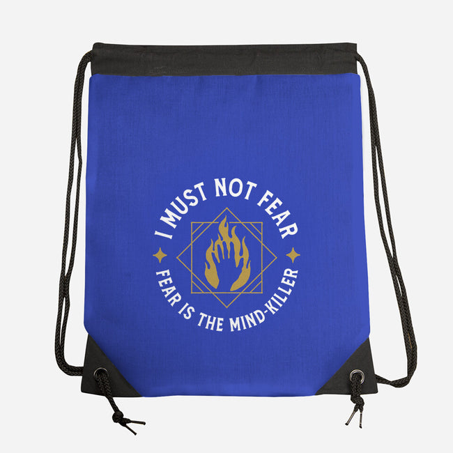 I Must Not Fear-none drawstring bag-demonigote
