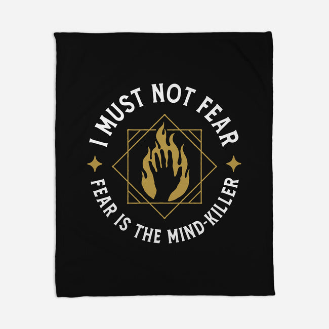 I Must Not Fear-none fleece blanket-demonigote