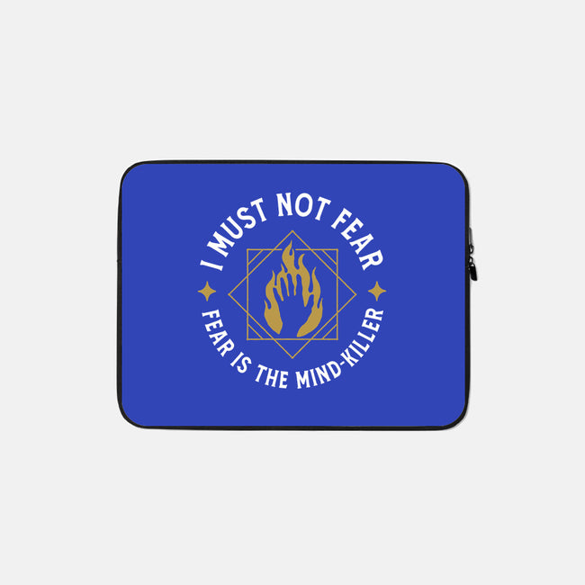 I Must Not Fear-none zippered laptop sleeve-demonigote