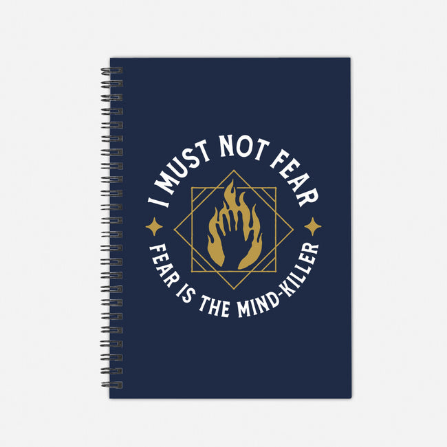 I Must Not Fear-none dot grid notebook-demonigote