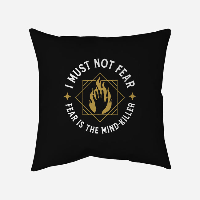 I Must Not Fear-none removable cover w insert throw pillow-demonigote