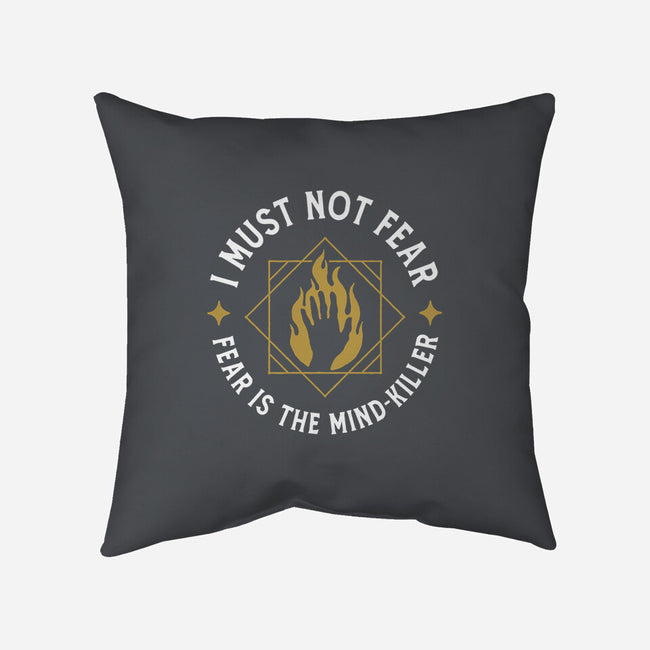 I Must Not Fear-none removable cover w insert throw pillow-demonigote