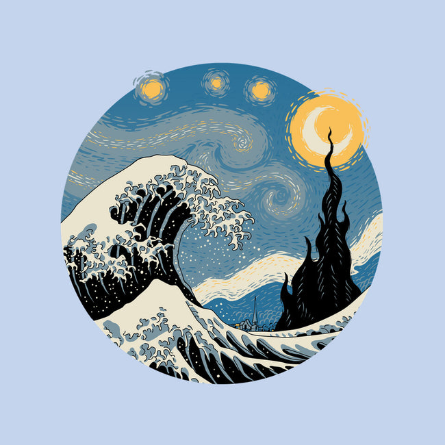 The Great Starry Wave-none removable cover w insert throw pillow-vp021