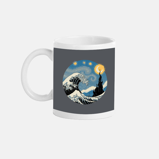 The Great Starry Wave-none glossy mug-vp021