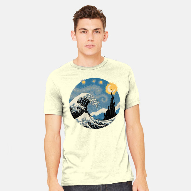 The Great Starry Wave-mens heavyweight tee-vp021