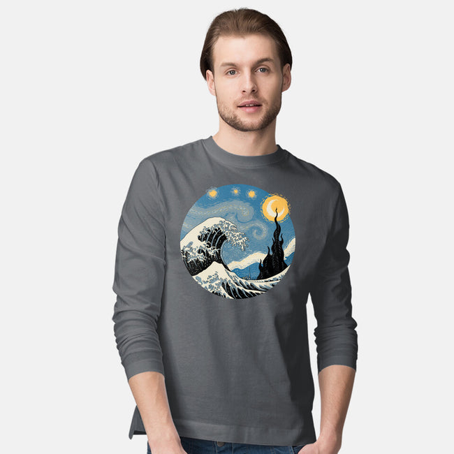 The Great Starry Wave-mens long sleeved tee-vp021