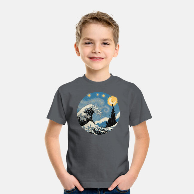 The Great Starry Wave-youth basic tee-vp021