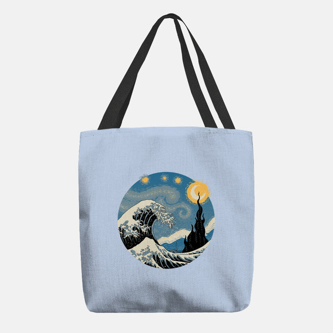 The Great Starry Wave-none basic tote-vp021