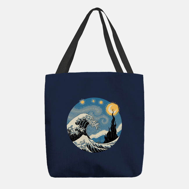 The Great Starry Wave-none basic tote-vp021