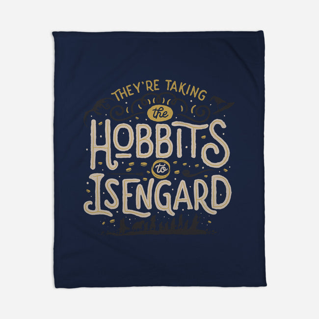 Taking The Hobbits To Isengard-none fleece blanket-eduely