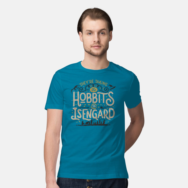 Taking The Hobbits To Isengard-mens premium tee-eduely