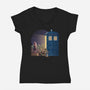 When You Come For Me-womens v-neck tee-saqman