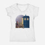 When You Come For Me-womens v-neck tee-saqman