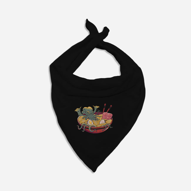 Ramen Cthulhu-dog bandana pet collar-vp021