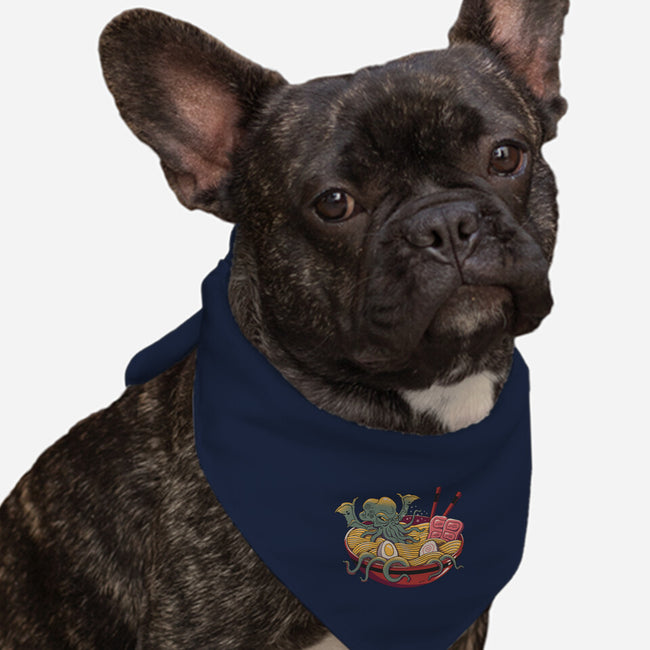Ramen Cthulhu-dog bandana pet collar-vp021