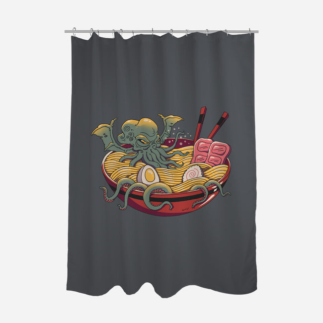 Ramen Cthulhu-none polyester shower curtain-vp021