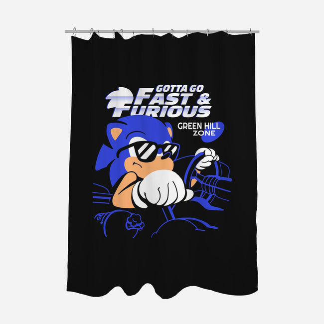 Gotta Go Fast & Furious-none polyester shower curtain-estudiofitas