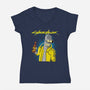 Cyberdrunk-womens v-neck tee-retrodivision
