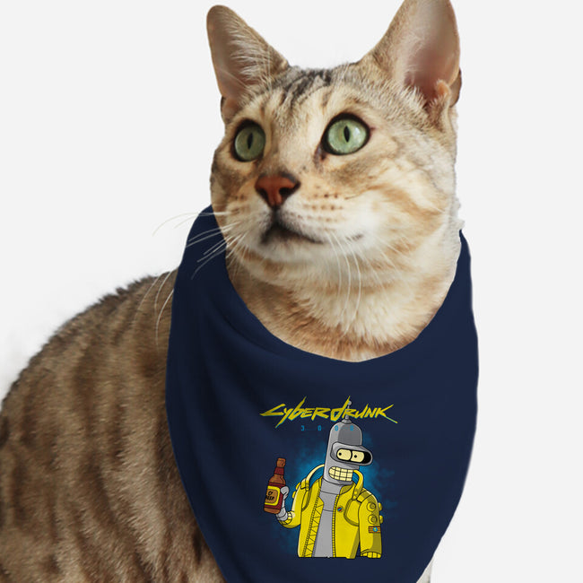 Cyberdrunk-cat bandana pet collar-retrodivision