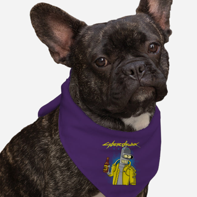 Cyberdrunk-dog bandana pet collar-retrodivision